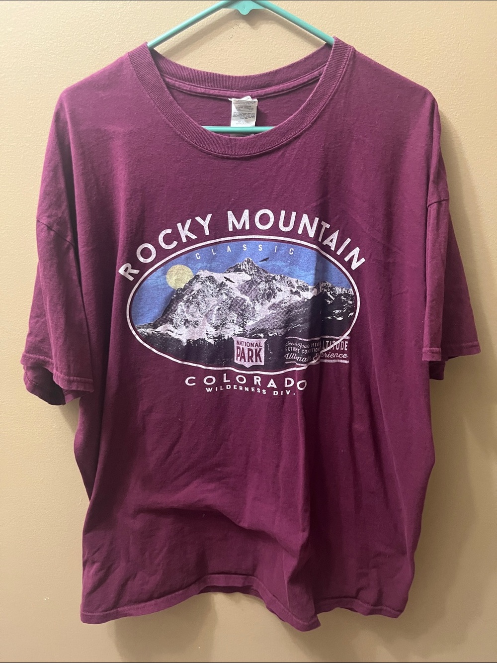 Rocky Mountain Colorado Graphic Tee size XXL national park